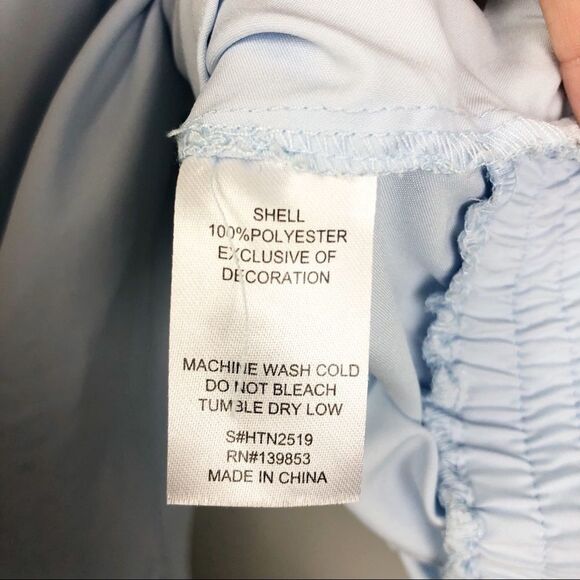 BLEUH CIEL | Baby Blue Peasant Top Long Sleeve L - Picture 6 of 6